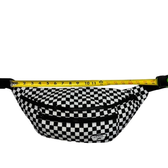 Vans Ward Crossbody Black-White Checkerboard Large Fanny Pack Unisex - Picture 3 of 15